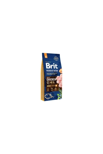 Brit Premium Nature Orta Irk Tavuklu Yetişkin Köpek Maması 15 Kg ürün görseli 1