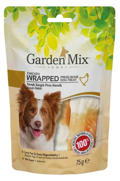 Gardenmix Sargılı Pres Kemik Köpek Ödül Maması 75gr ürün görseli