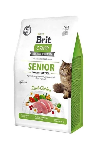 Brit Care Tavuklu Tahılsız Yaşlı Kedi Maması 2 kg - 1