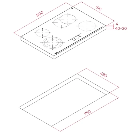 112540009-Teka TBB 84350 TTC BK Vitroseramik Ocak - Resim 2