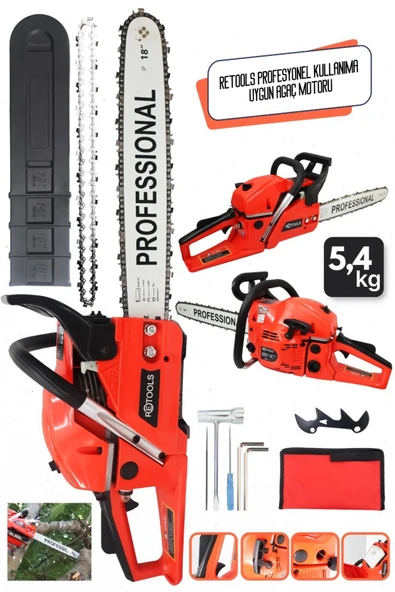 BENZİNLİ TESTERE 52CC 2400W