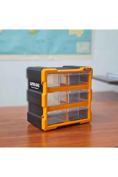 Asrın 6 Lı Küçük Monoblok Çekmece 26.2 x 15.7 x 26.7 CM 6 Lı Çekmece