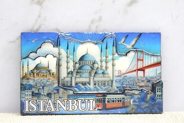 Ahşap İstanbul Temalı Magnet Alk4362