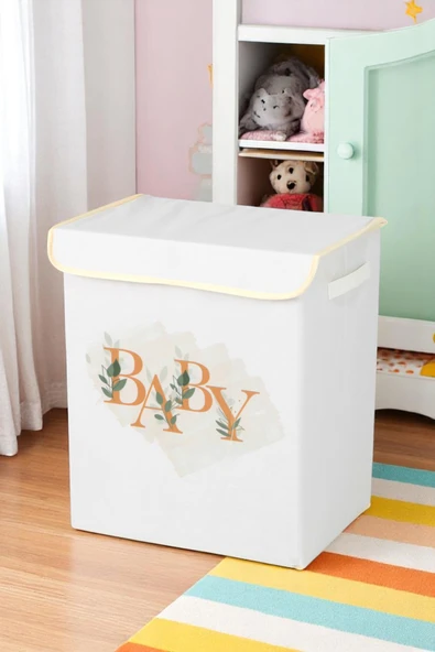 İronika Baby Dolap İçi Organizer Oyuncak Kutusu Eşya Çamaşır Saklama Sepeti Düzenleyici Kutu 3lü Set - 2