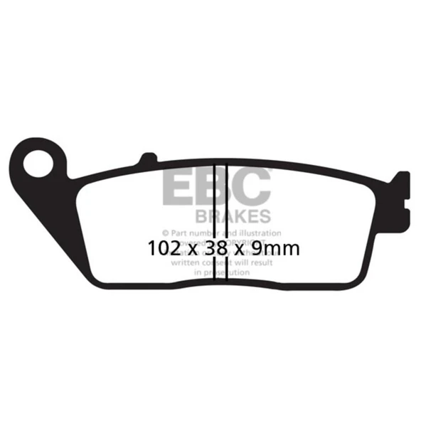 EBC FA142HH HONDA ST1100 PAN , KAWASAKI Z800 SINTER ÖN FREN BALATASI ürün görseli 1