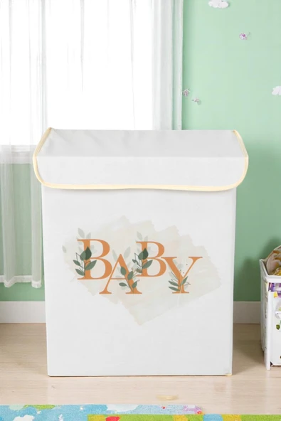 İronika Baby Dolap İçi Organizer Oyuncak Kutusu Eşya Çamaşır Saklama Sepeti Düzenleyici Kutu 2li Set - 2