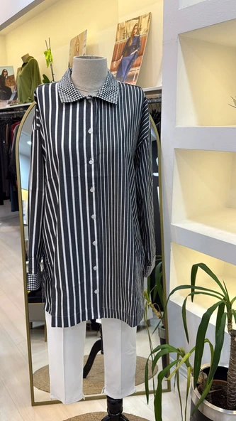 invee gomlek siyah 7082 ürün görseli 1