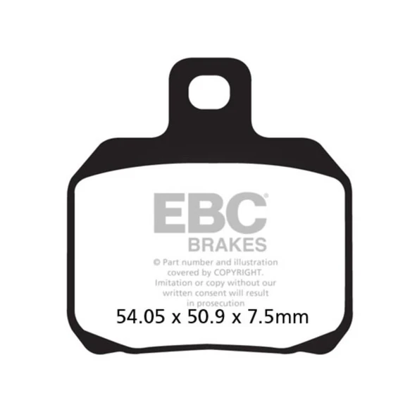 EBC FA266V DUCATI 749,848, MONSTER ARKA FREN BALATASI ürün görseli 1