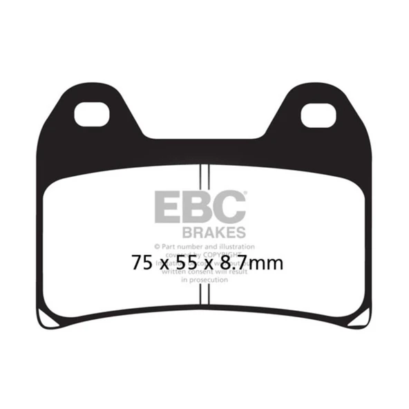 EBC FA244HH KTM 1290/1190/1090/1050 SİNTER ÖN FREN BALATASI - 1