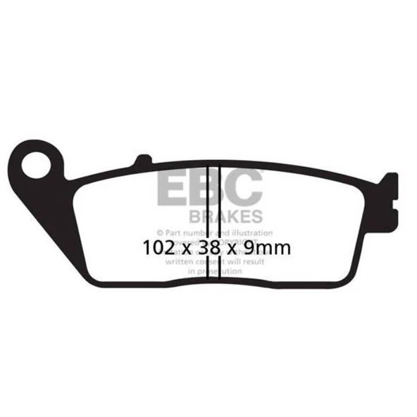 EBC SFA142HH BMW C600 , C650 GT, SUZUKI BURGMAN 650 SINTER ÖN FREN BALATASI ürün görseli 1