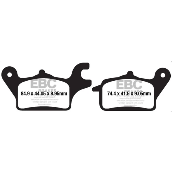 EBC SFA655 YAMAHA TRICITY 125 14-18 ÖN SAĞ FREN BALATASI ürün görseli 1