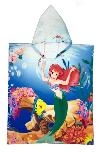 Kız Çocuk Panço Havlu (Plaj+Havuz+Banyo) 12265 - 1