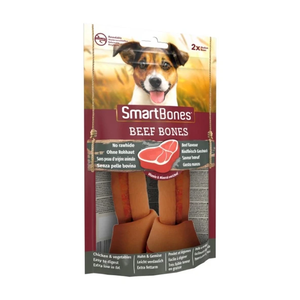 Smart Bones Orta Irk Köpekler İçin Sığır Etli Düğümlü Kemik 158gr (2'li) - 1