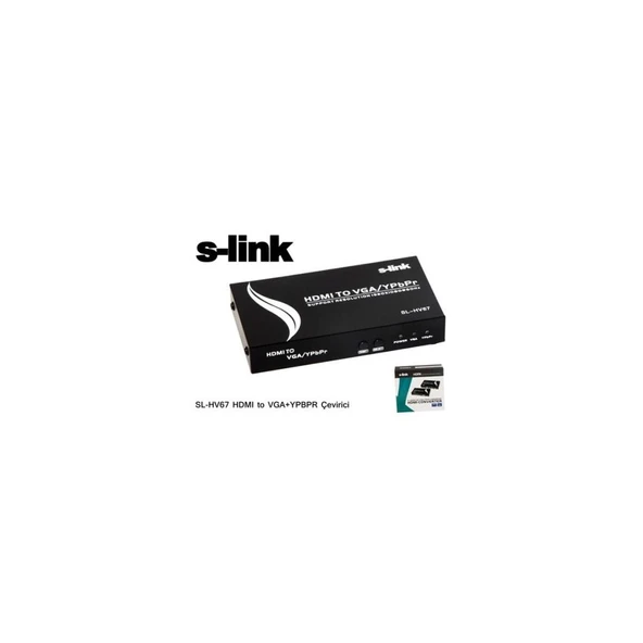 S-link SL-HV67 HDMI to VGA+YPBPR Çevirici - 4