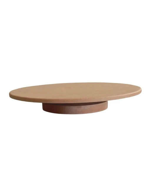 Mdf Dekoratif Yuvarlak Dönen Sunum Standı, Sunumluk - 2