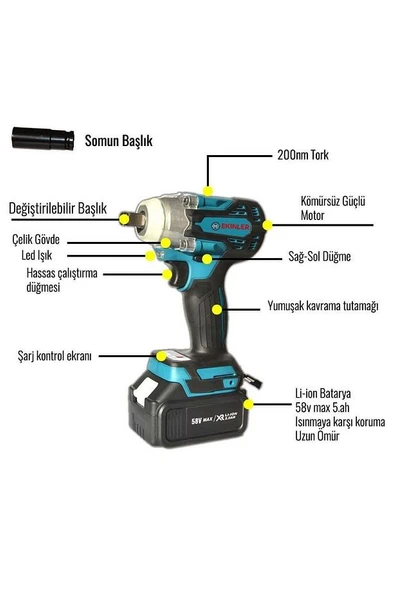4+1 Set Akülü Ultra 4lü Set ve MMA777 Turbo Çanta Kaynak Makinesi  EEA418 - 3