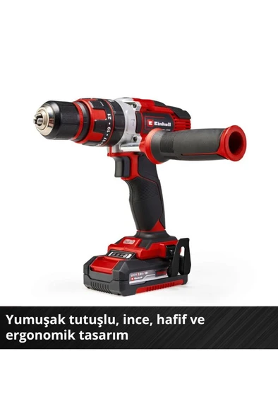 Einhell TE-CD 18/48 Li-i Çift Akülü 2 Ah Darbeli Matkap - Resim 6