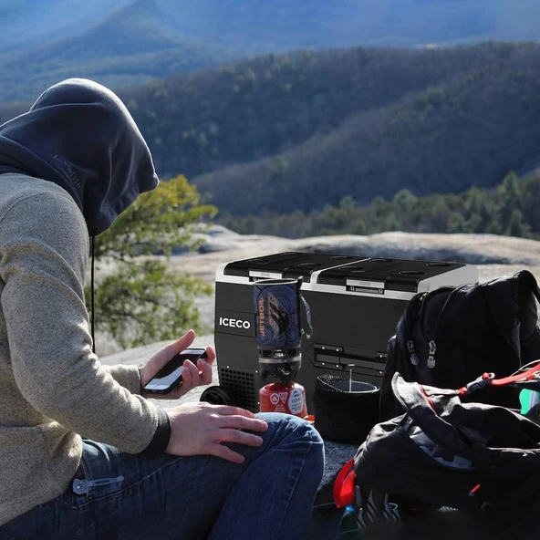 Iceco K75D 12-24 V 75 lt Aküsüz Kompresörlü Araç Buzdolabı - Resim 5