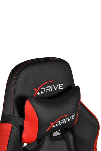 XDrive 15'li Profesyonel Oyuncu Koltuğu Kırmızı/siyah - Resim 5