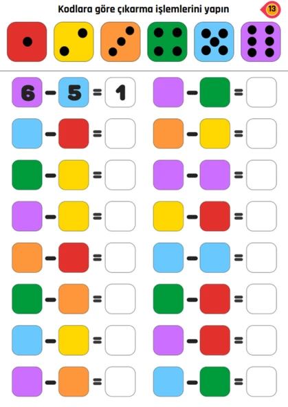 Okul Öncesi ve Birinci Sınıflar için Matematiğe Hazırlık YAZ-SİL Kitabı - Resim 4