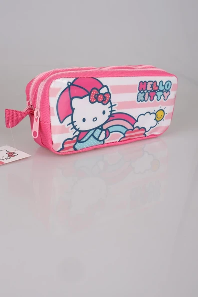 Hello Kitty Çift Bölmeli Gözlü Kalem Çantası Kalemlik - 2