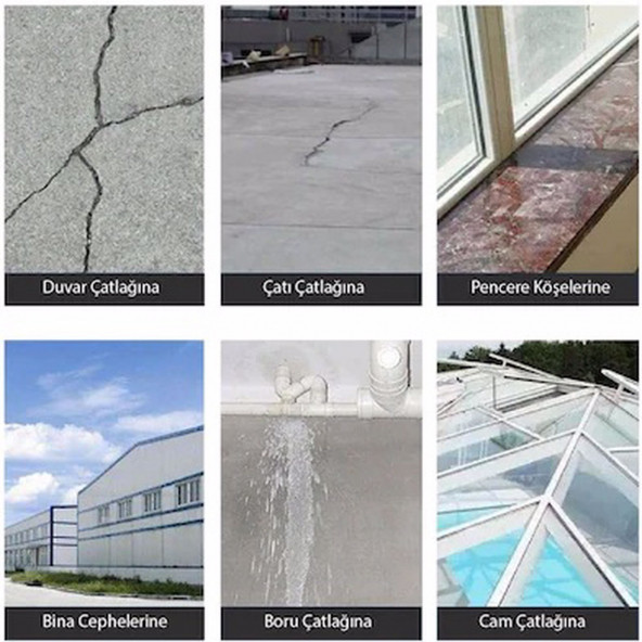 Süper Güçlü Su Sızdırmaz Çamur Bant Çatı Boru Tamir Çatlak Bandı - 2