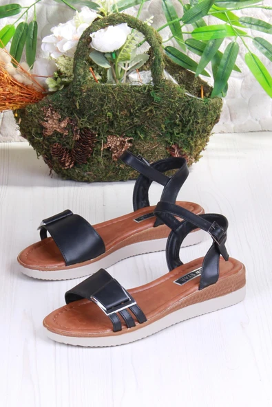 Fort 1000 Ceyn Toka Detaylı Rahat Hafif Kadın Sandalet - Resim 5