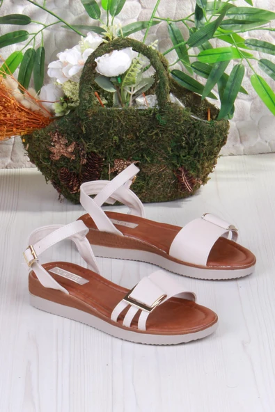 Fort 1000 Ceyn Toka Detaylı Rahat Hafif Kadın Sandalet - Resim 10