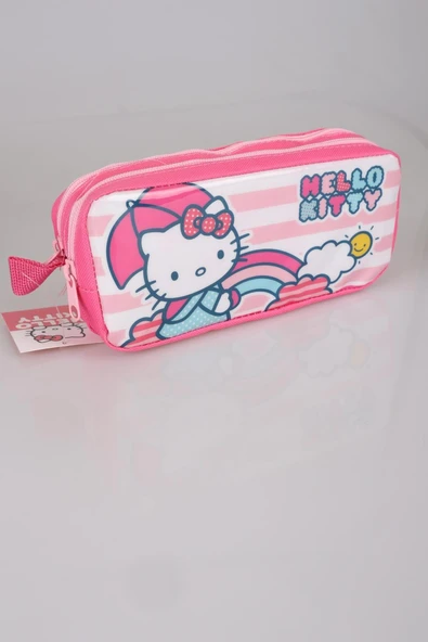 Hello Kitty Çift Bölmeli Gözlü Kalem Çantası Kalemlik - 4