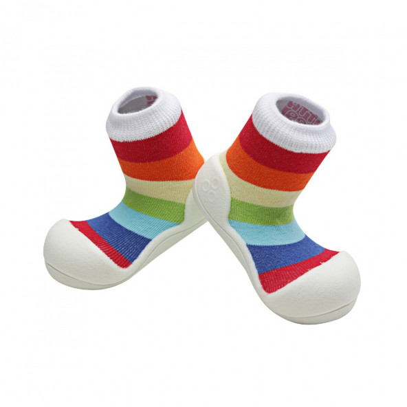 Attipas Rainbow Barefoot İlkadım Ayakkabısı (Beyaz) AR03