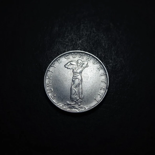 Escoines Koleksiyon 39963687afd9890e70 1965 Akmonital 25Kuruş Eski Madeni Para - Resim 3