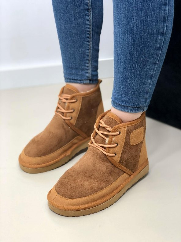 ODİLE TABA SÜET KADIN PELUŞ BOT - 2