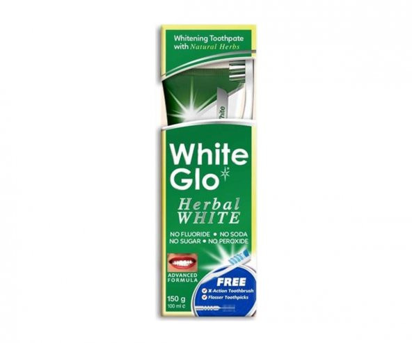 White Glo Herbal White Beyazlatıcı Bitkisel Diş Macunu