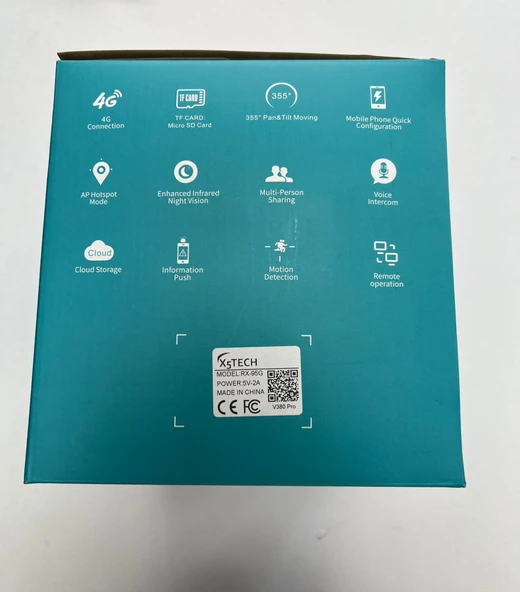 V380Pro RX95G 15MP (5+5+5) Üç Kameralı Ultrahd 4g Güneş Enerjili Akıllı Güvenlik Kamerası - 9