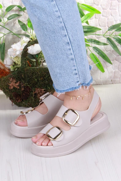 Fort 3509 Ceyn Anatomik Rahat İki Tokalı Kadın Sandalet - Resim 8