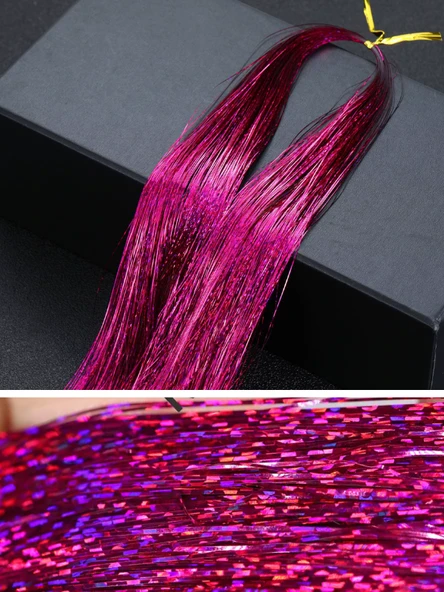 Eagenset Çapari Simi Lazer Hologram Fuşya Poşet Sim 36 Metre - Resim 5