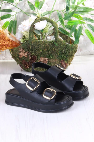 Fort 3509 Ceyn Anatomik Rahat İki Tokalı Kadın Sandalet - Resim 4