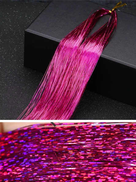 Eagenset Çapari Simi Lazer Hologram Fuşya Poşet Sim 36 Metre - Resim 6