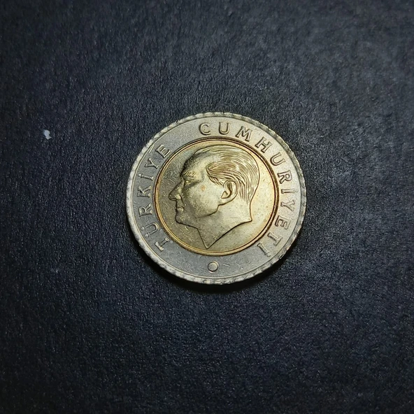 Escoines Koleksiyon 39963688005ddd7cd9 50Kuruş 2020 çapak hatalı ççt+ eski madeni para - Resim 4