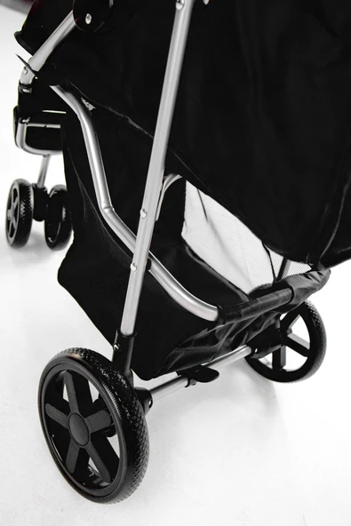 Zampa TriBoro Siyah Kedi-Köpek Arabası (SP03P-B) - 3