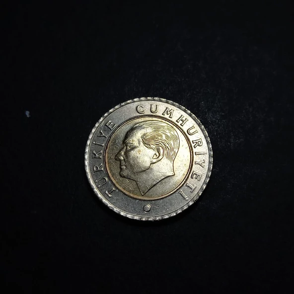 Escoines Koleksiyon 39963688005ddd7cd9 50Kuruş 2020 çapak hatalı ççt+ eski madeni para - Resim 2