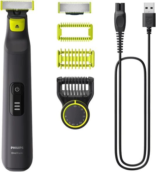 Philips OneBlade Pro Islak/Kuru Yüz ve Vücut Tıraş Makinesi, 12 Uzunluk Ayarı, QP6542/10 ürün görseli