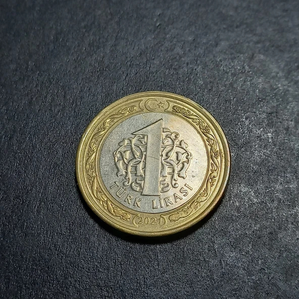 Escoines Koleksiyon 399636880079dcc1b3 2021 Çapaklı 1türk lirası ÇÇT/CA eski madeni para - Resim 3