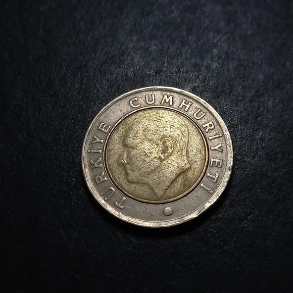 Escoines Koleksiyon 3996368800c7e45223 2011 çapaklı 50Kuruş ÇT+ eski madeni para - Resim 3