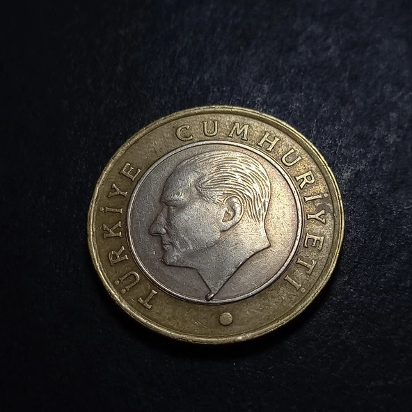 Escoines Koleksiyon 3996368800cdd4ecc3 2014 çapaklı 1tl ÇÇT eski madeni para - Resim 5