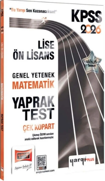 2026 KPSS Lise Ön Lisans Genel Yetenek Matematik Çek Kopart Yaprak Test Yargı Yayınları ürün görseli