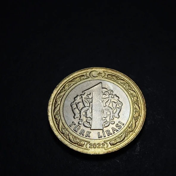 Escoines Koleksiyon 3996368800d9e66c12 2022 Yazı/tura capaklı 1tl ÇİL eski madeni para - Resim 4