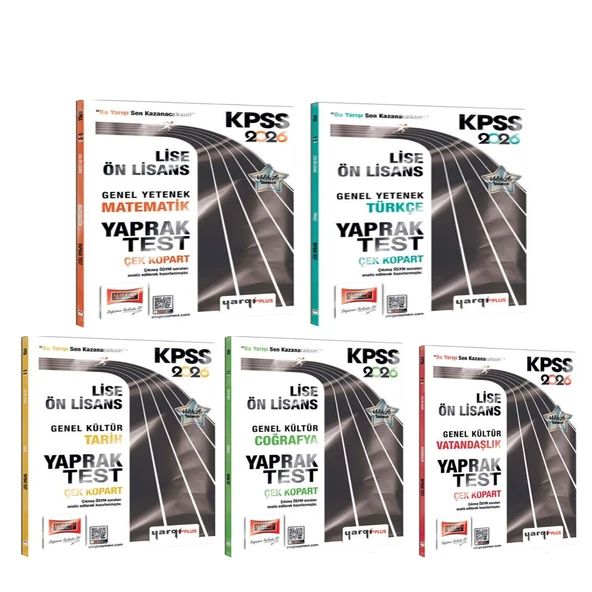 Yargı Yayınları 2026 KPSS Lise Ön Lisans Yaprak Test Seti 5 Kitap ürün görseli