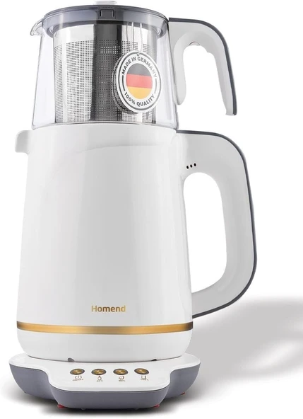 Homend Royaltea 1760H Konuşan Çay Makinesi Plastik Krem Gold - 1