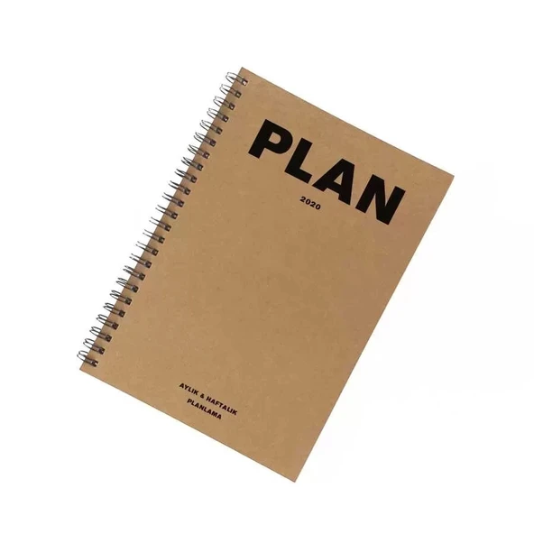 2026 Tarihli Ajanda - Haftalık Planlayıcı (Sümen) - A5 Boy Kraft Kapak - 2